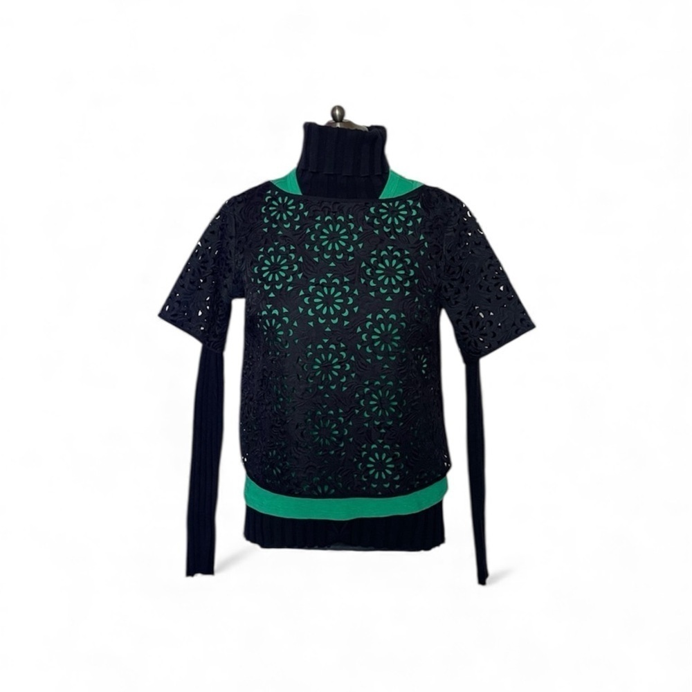 A bundle set for this season Banana Republic Black , Green Top and turtle neck